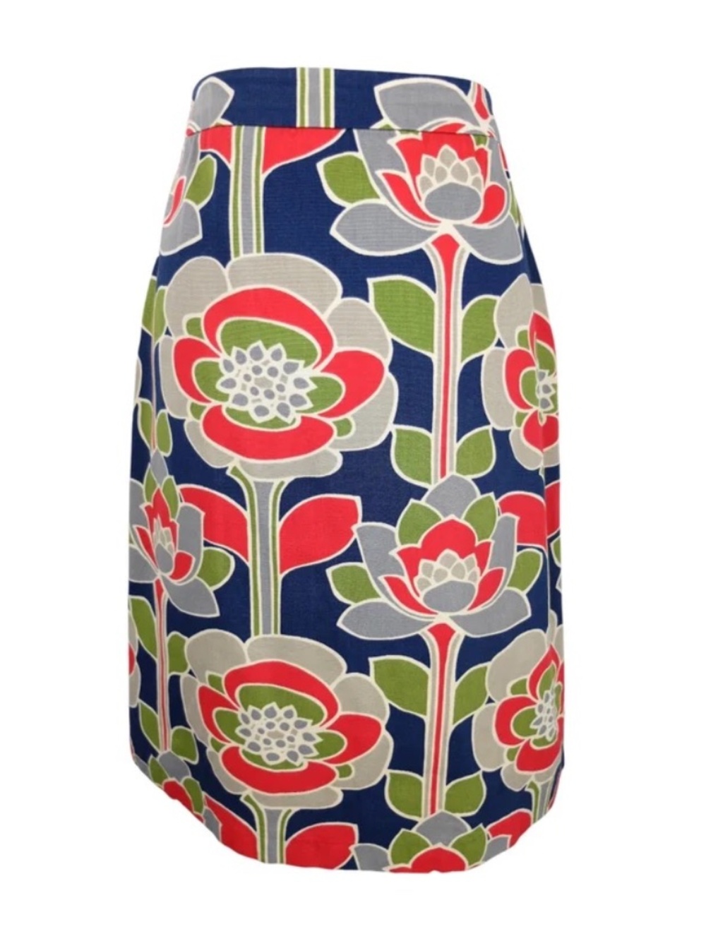 Vintage Boden Lotus Skirt, Floral Pencil Skirt, 6